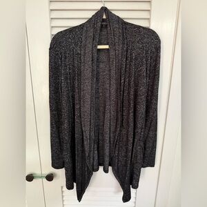 Women's Gray Open Front Sweater